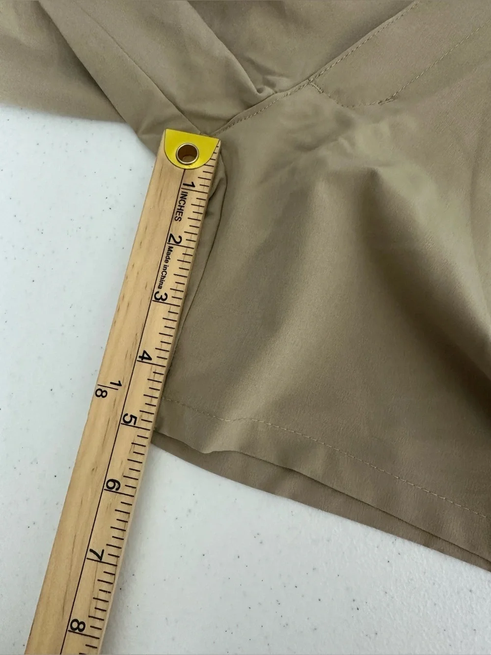 NWT IZOD Boys Size 7 Flat Front Performance Wicking Uniform Dress Shorts Khaki